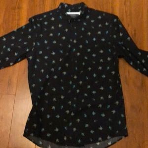 Pull & Bear pattern button down shirt